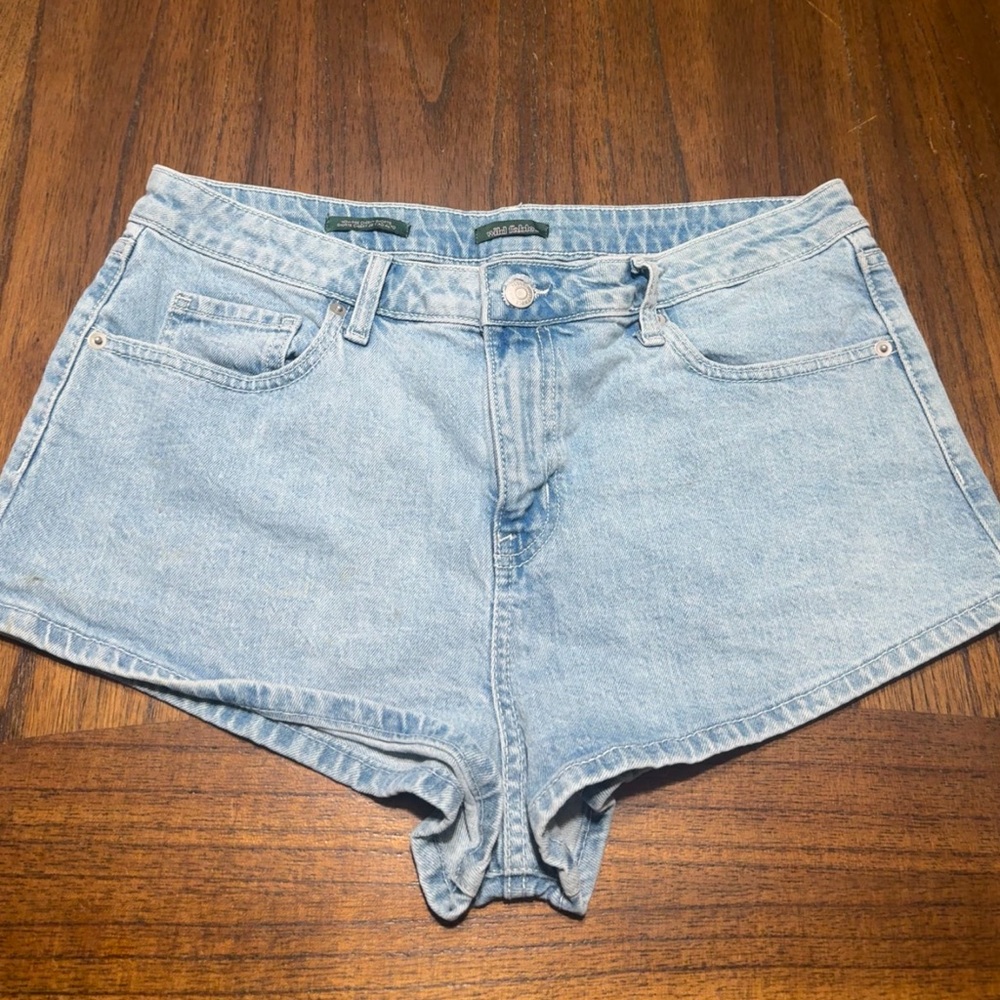 Light Blue Denim Women's Shorts